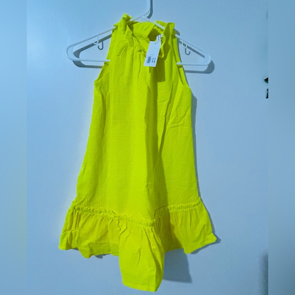 NWT Janie and Jack Yellow Eyelet Dress